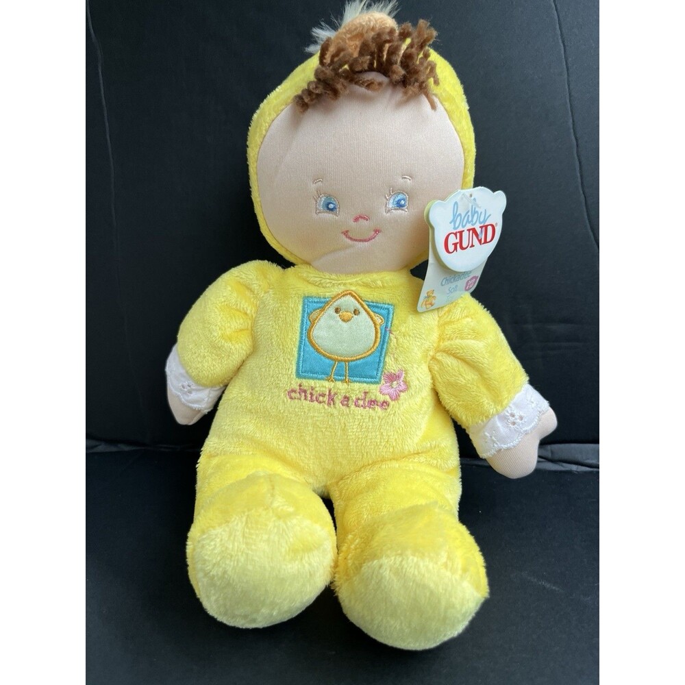 Baby Gund Chick Chickadee Plush Stuffed Doll Easter 10"  36332 With Tags
